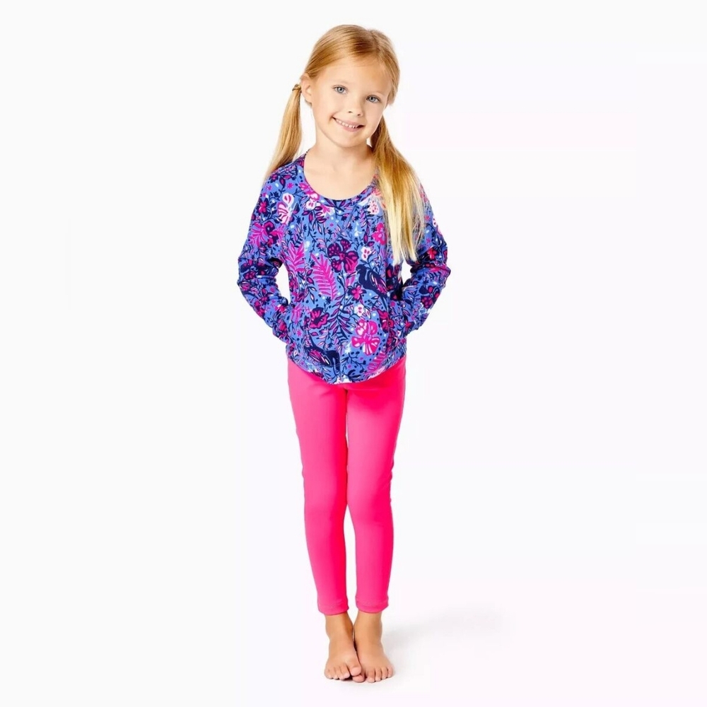 {Lilly Pulitzer} Girls Luxletic Mini Emmaline Ireland Top M 6-7